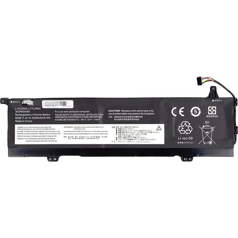 АКБ PowerPlant для ноутбука Lenovo L17C3PE0-68-3S1P 11.4V 4500mAh (NB481866)