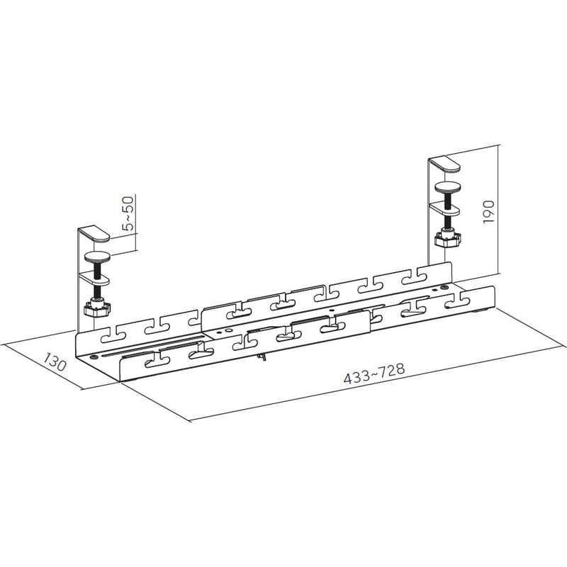 Органайзер для кабеля OfficePro CT450B Black