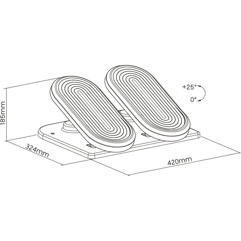 Підставка для ніг OfficePro FR950 Gray