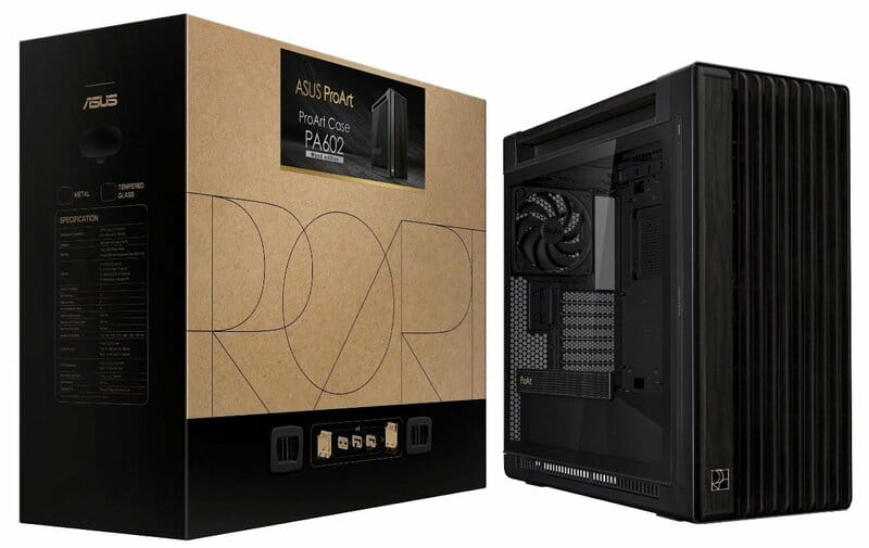 Корпус Asus ProArt PA602 Wood Edition Tempered Glass без БЖ (90DC00J0-B09020)