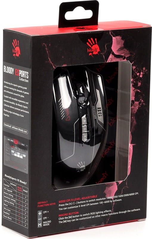 Миша A4Tech ES7 Bloody Esports Black