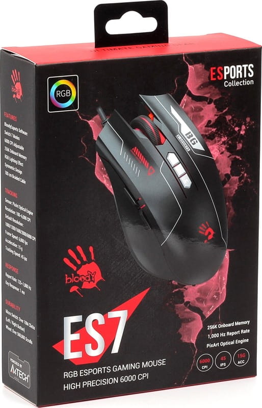 Миша A4Tech ES7 Bloody Esports Black