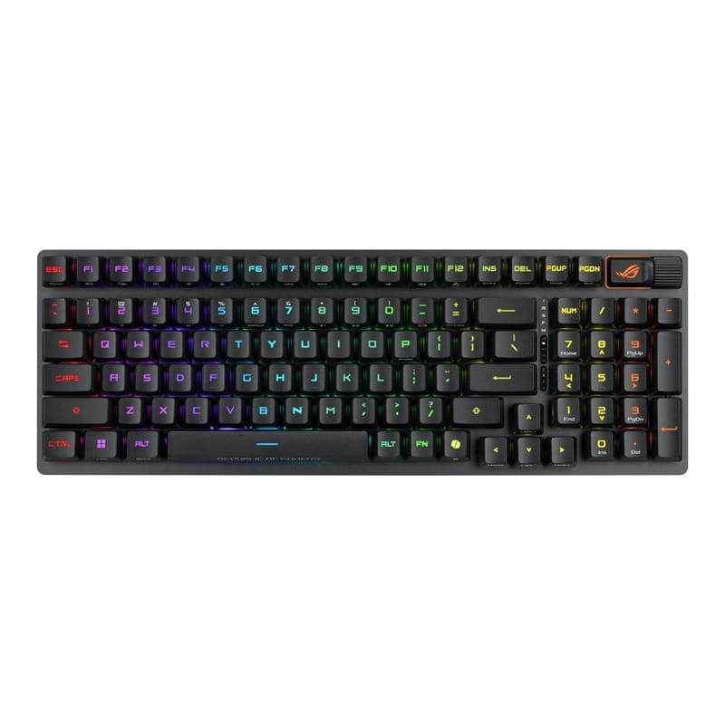 Клавиатура беспроводная Asus ROG Strix Scope II RGB WL BT Black (90MP03S0-BKUA20)