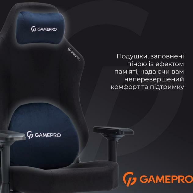 Крісло для геймерів GamePro FGC750B Black