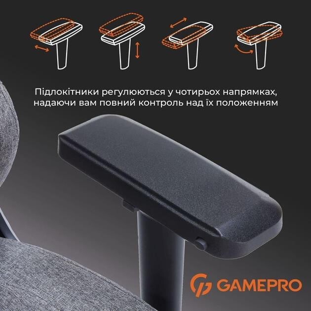 Кресло для геймеров GamePro FGC750DG Dark Gray
