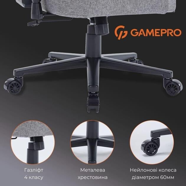 Кресло для геймеров GamePro FGC750DG Dark Gray