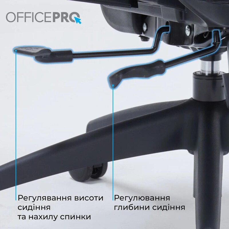 Крісло офісне Officepro OC680B Black