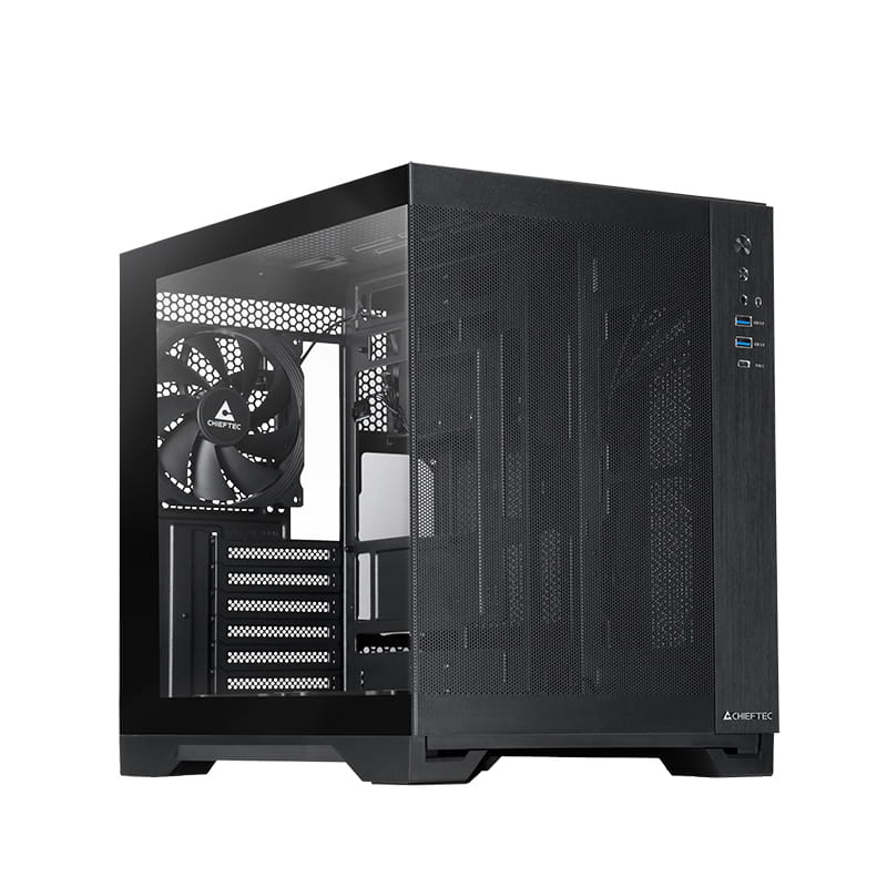Корпус Chieftec Visio Air Black (GM-30B-M-OP) Без БЖ