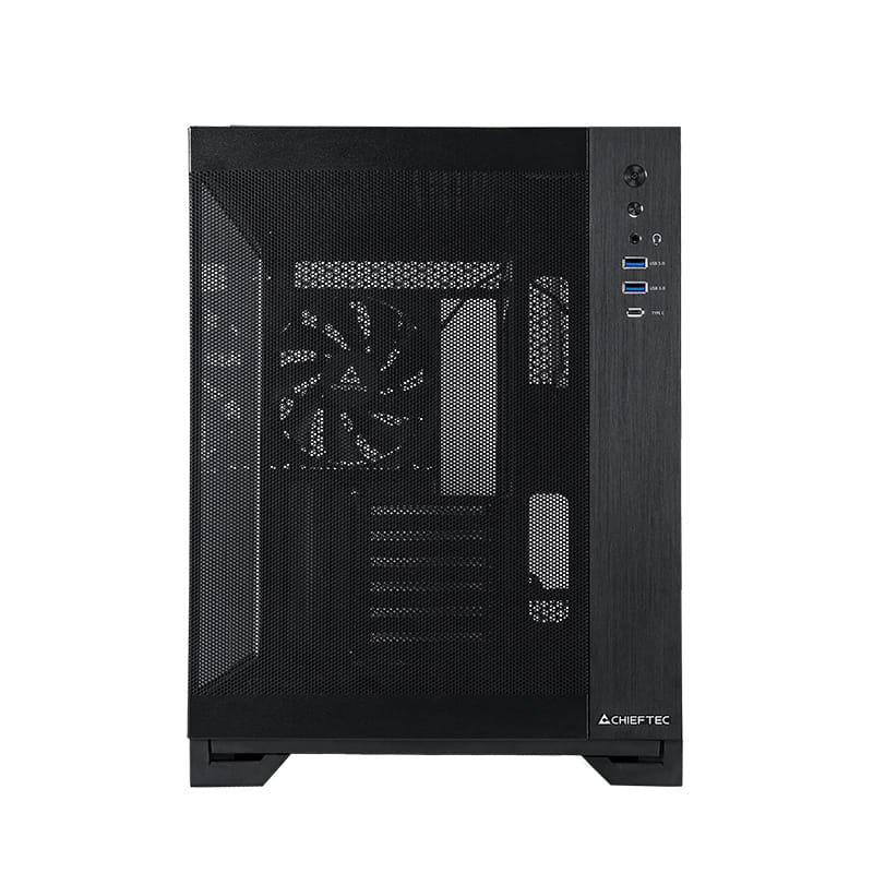 Корпус Chieftec Visio Air Black (GM-30B-M-OP) Без БЖ