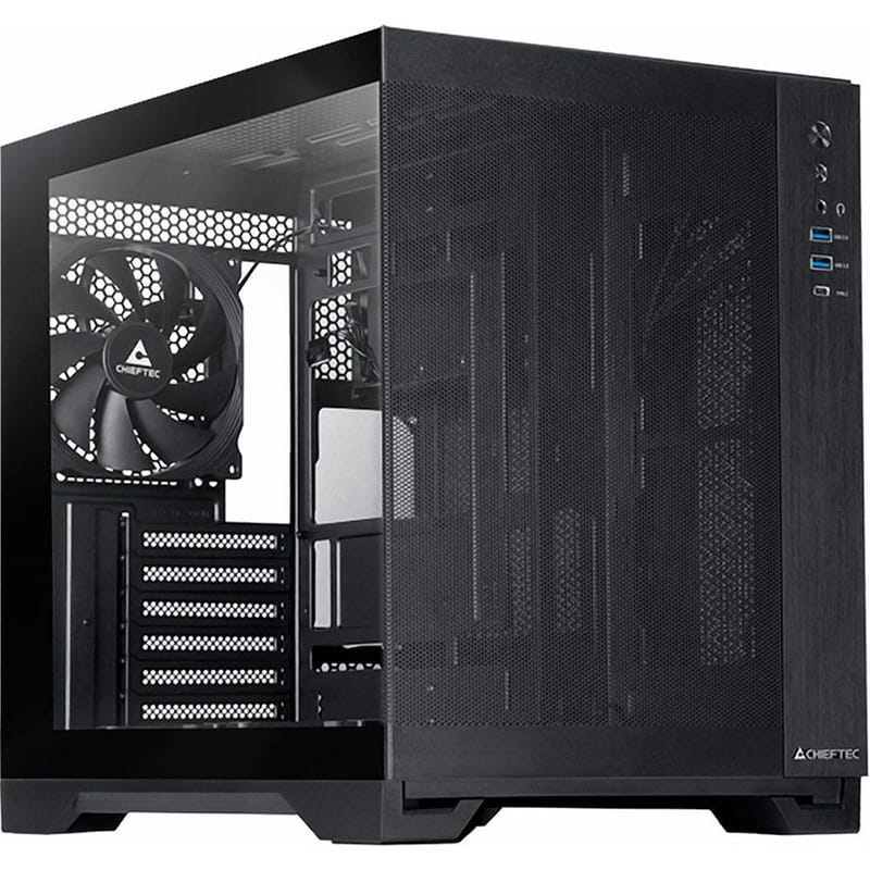 Корпус Chieftec Visio Air Black (GM-30B-M-OP) Без БЖ