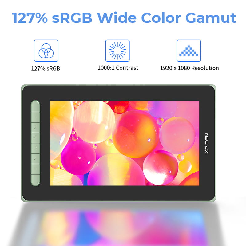 Графический монитор XP-Pen Artist 12 Pen Display (2nd Gen) Green (JPCD120FH_G)