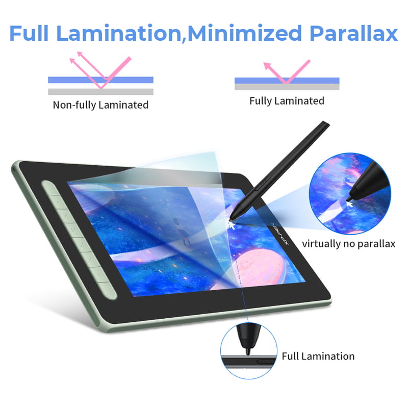 Графический монитор XP-Pen Artist 12 Pen Display (2nd Gen) Green (JPCD120FH_G)