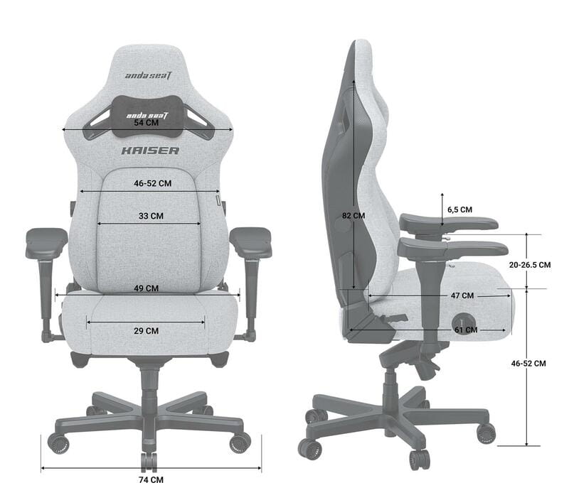 Кресло для геймеров Anda Seat Kaiser 4 Size L Orange (AD12YDDC-L-20-O-PV/C)