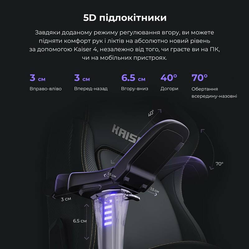 Кресло для геймеров Anda Seat Kaiser 4 Size L Orange (AD12YDDC-L-20-O-PV/C)