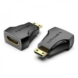 Адаптер Vention HDMI - mini-HDMI (F/M), черный (AISB0)