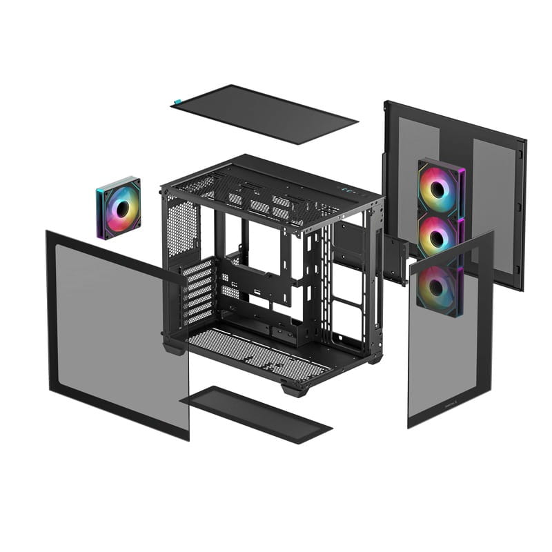 Корпус DeepCool CG530 4F Black (R-CG530-BKADA4-G-1) без БП