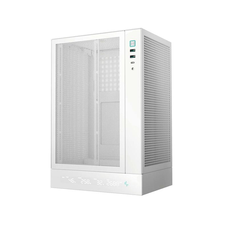 Корпус DeepCool CH170 Digital White (R-CH170-WHNPI0D-G-1) без БП
