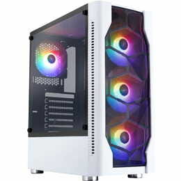 Корпус 1stPlayer D4-WH-4F1-W White без БП