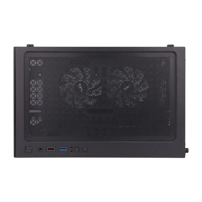 Корпус 1stPlayer Mi2-A-BK-2F7R-1F7 Black без БЖ