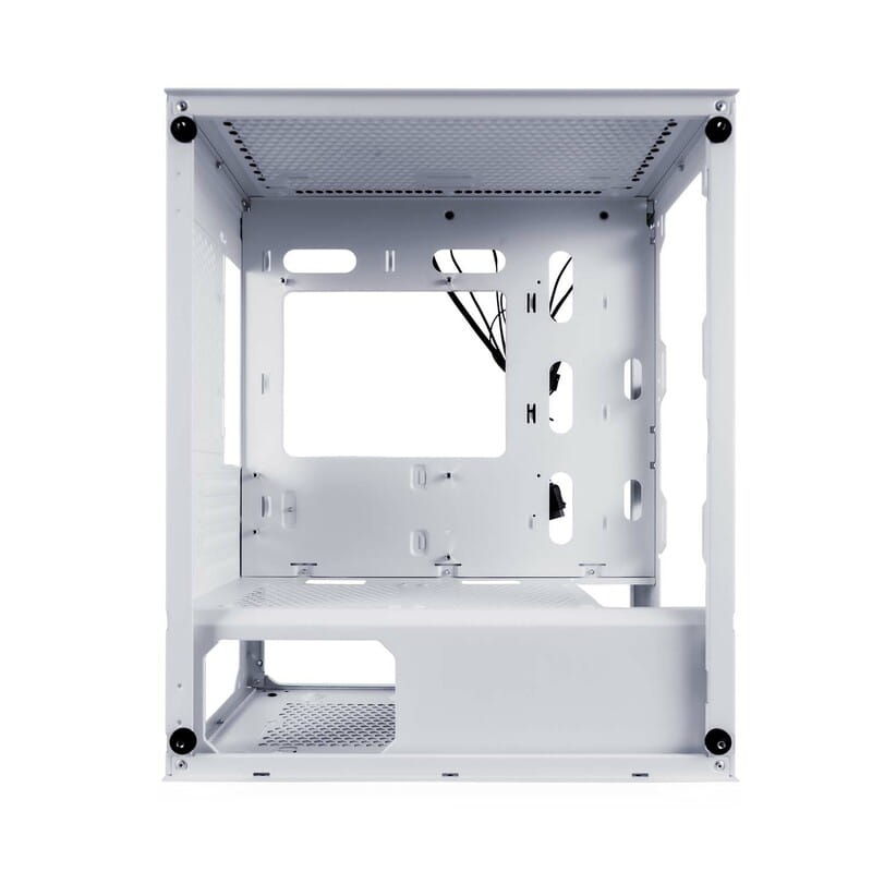 Корпус 1stPlayer X4-M-WH-2F1P-W-1F1-W White без БП