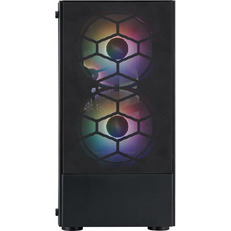 Корпус 1stPlayer X4-M-BK-2F1P-1F1 Black без БП