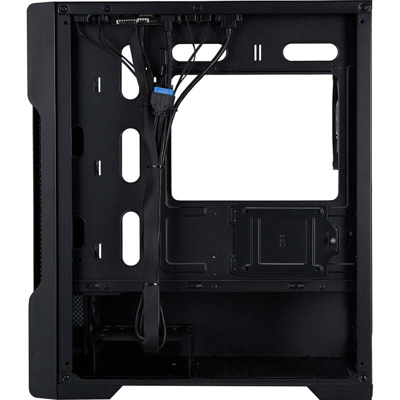 Корпус 1stPlayer T3-BK-4F1 Black без БЖ