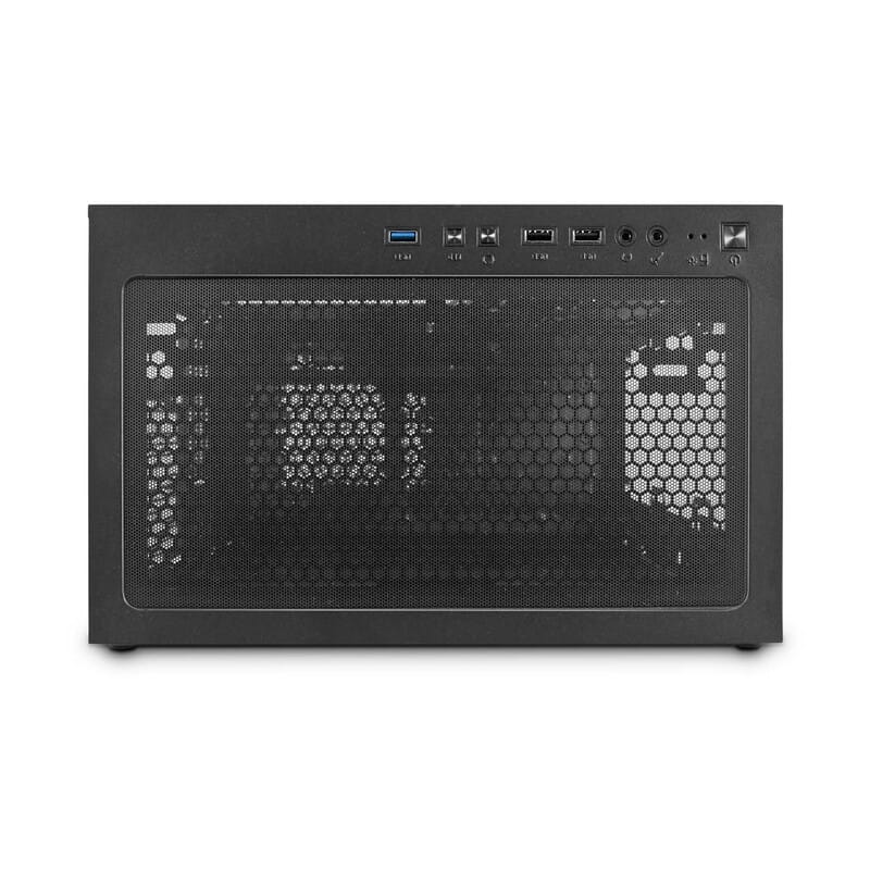 Корпус 1stPlayer T3-BK-4F1 Black без БЖ