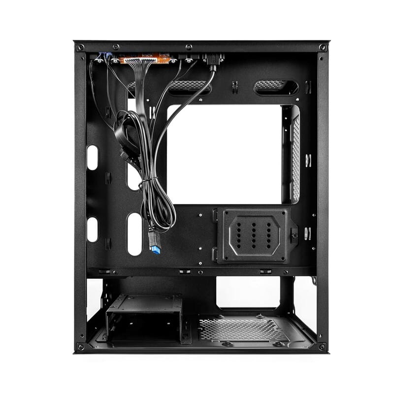 Корпус 1stPlayer T3-BK-4F1 Black без БЖ