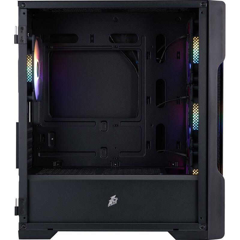 Корпус 1stPlayer T3-BK-4F1 Black без БЖ