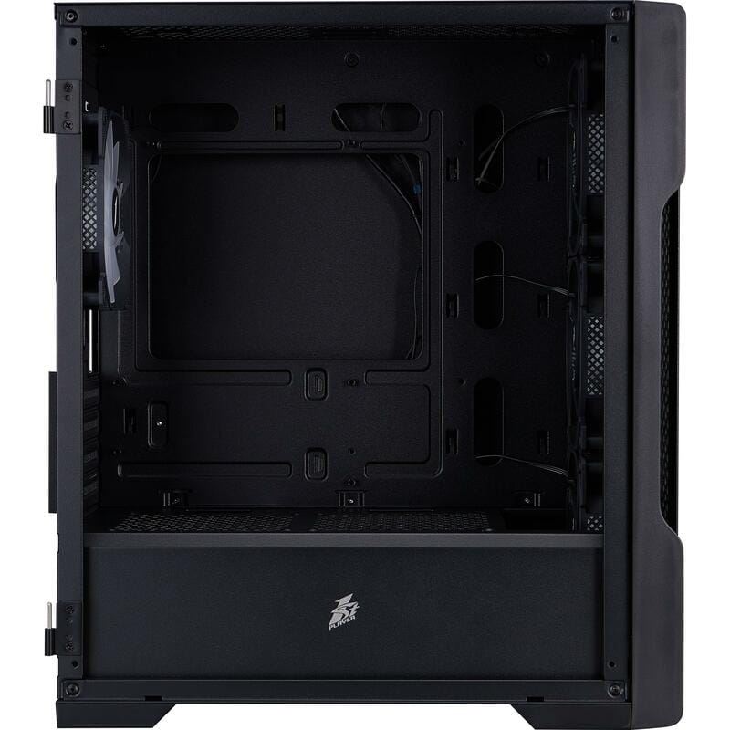 Корпус 1stPlayer T3-BK-4F1 Black без БЖ
