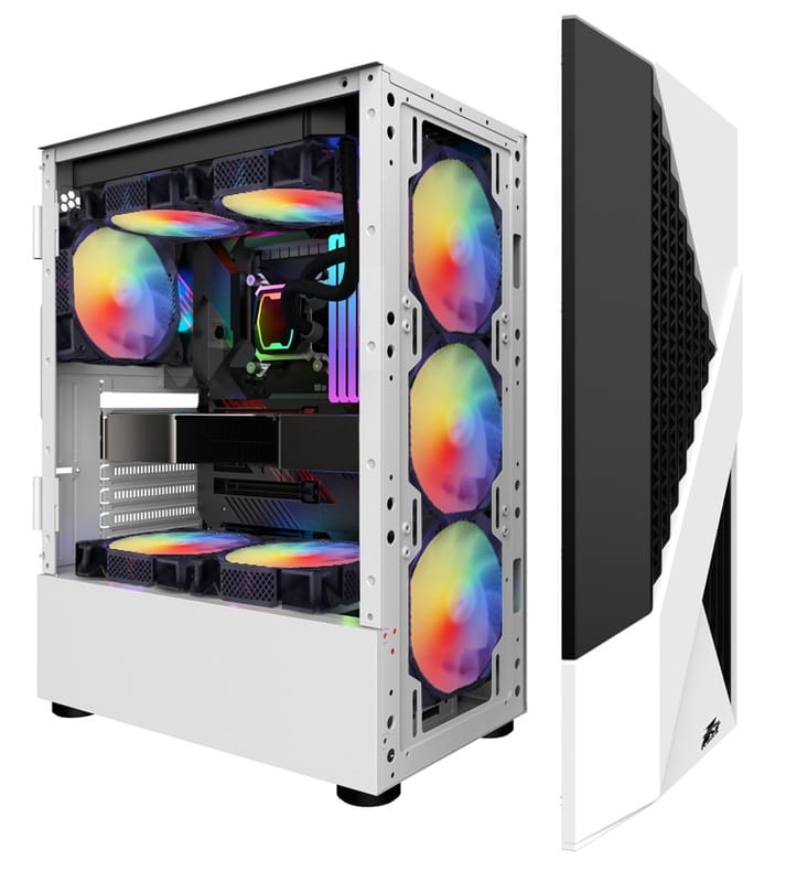 Корпус 1stPlayer F3-A-WH-4F1 White без БЖ