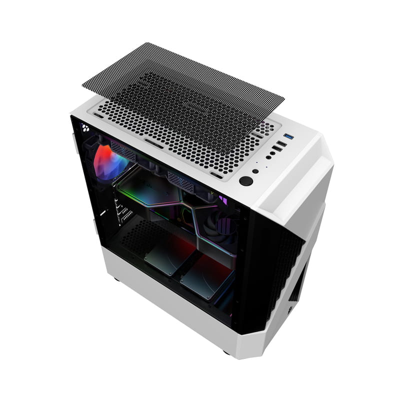 Корпус 1stPlayer F3-A-WH-4F1 White без БЖ
