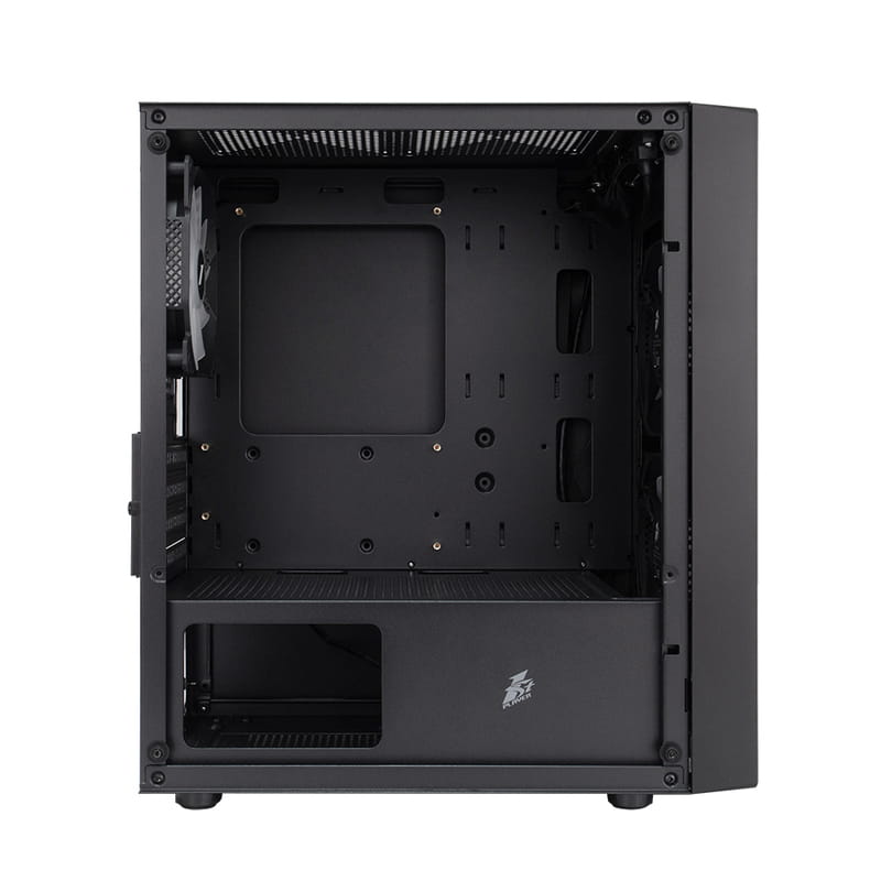 Корпус 1stPlayer BS-2-BK-3F1 Black без БП