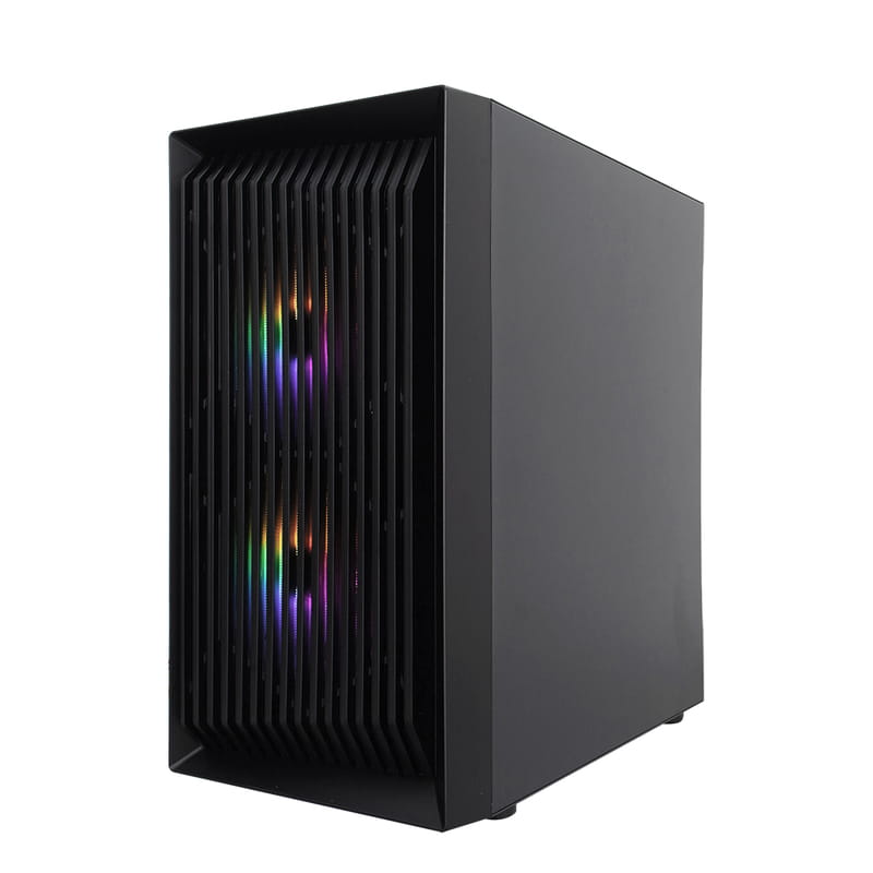 Корпус 1stPlayer BS-2-BK-3F1 Black без БП