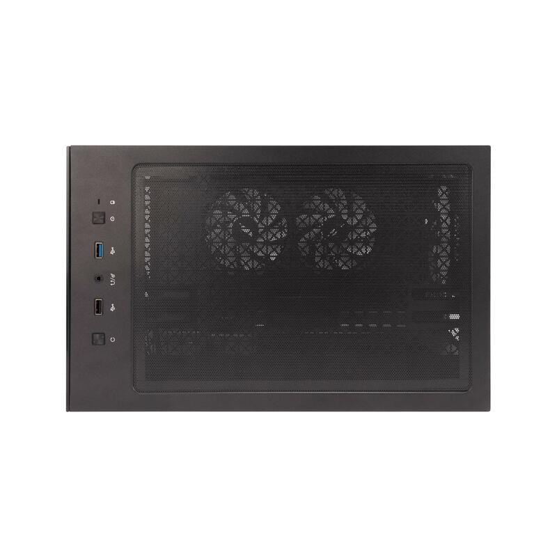 Корпус 1stPlayer Mi7-A-BK-2F7R-1F7 Black без БП
