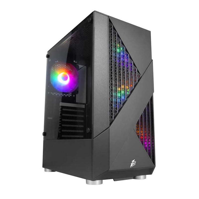 Корпус 1stPlayer F3-A-BK-4F1 Black без БЖ