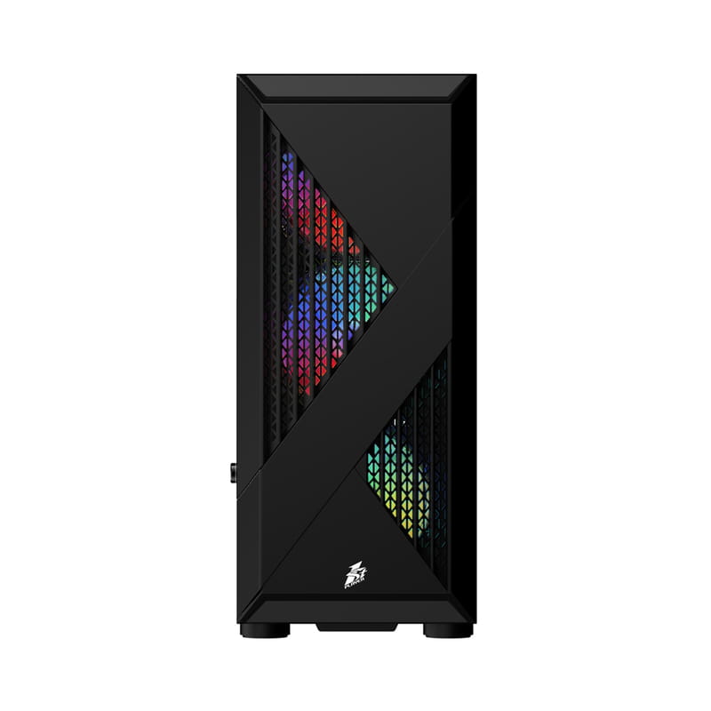 Корпус 1stPlayer F3-A-BK-4F1 Black без БП