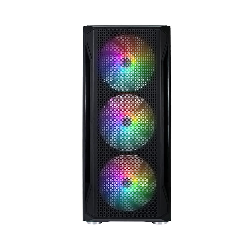 Корпус 1stPlayer X5-4F1 Black без БП