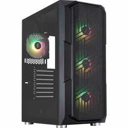 Корпус 1stPlayer XF-BK-4F7 Black без БЖ