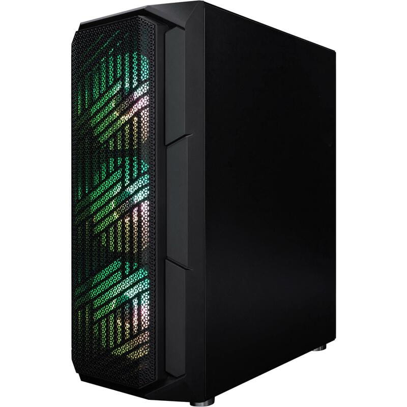 Корпус 1stPlayer XF-BK-4F7 Black без БП