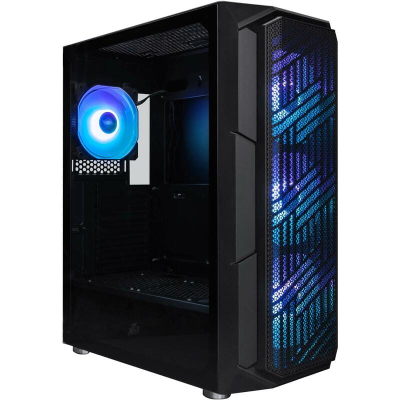 Корпус 1stPlayer XF-BK-4F7 Black без БП