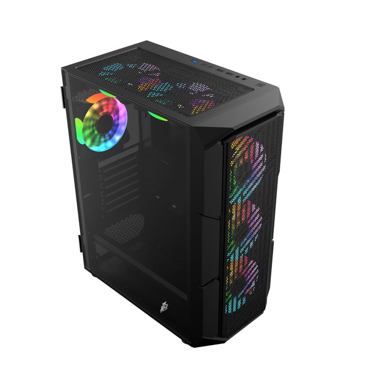 Корпус 1stPlayer XF-BK-4F7 Black без БП