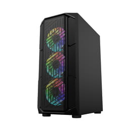 Корпус 1stPlayer XF-BK-4F7 Black без БП