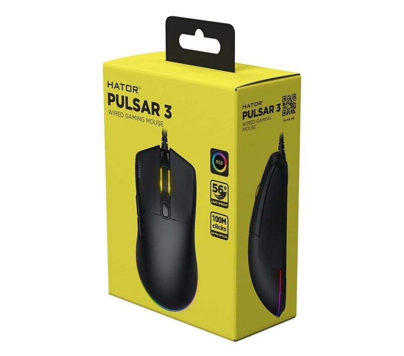 Мышь Hator Pulsar 3 Black (HTM610)