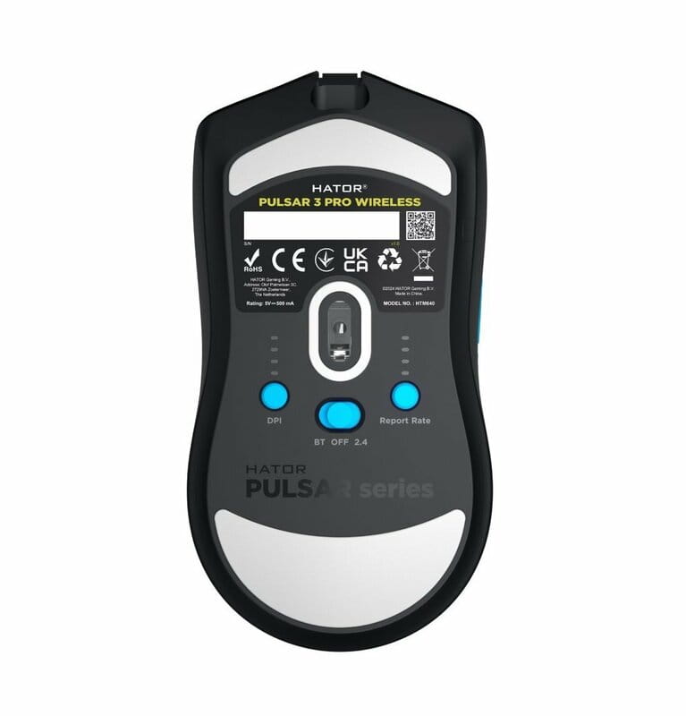 Мышь беспроводная Hator Pulsar 3 Pro Wireless Black (HTM640)