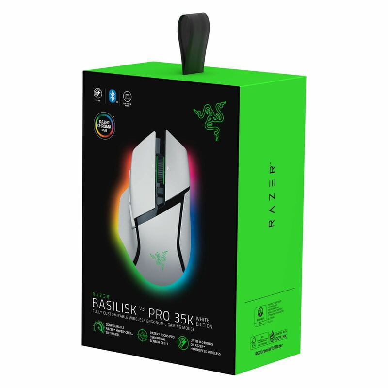 Мышь беспроводная Razer Basilisk V3 Pro 35K White (RZ01-05240200-R3G1)