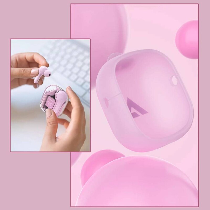 Bluetooth-гарнітура Acefast T6 Pink (6974316281566)