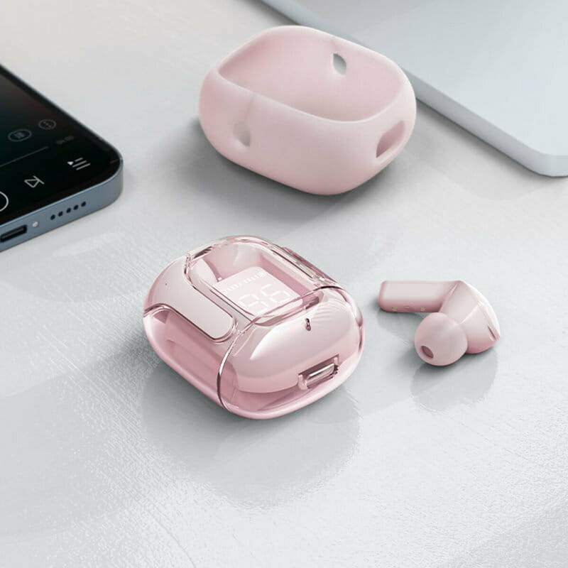 Bluetooth-гарнитура Acefast T6 Pink (6974316281566)