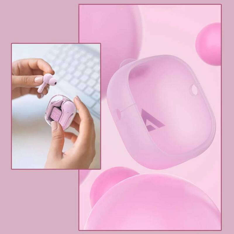 Bluetooth-гарнітура Acefast T6 Pink (6974316281566)