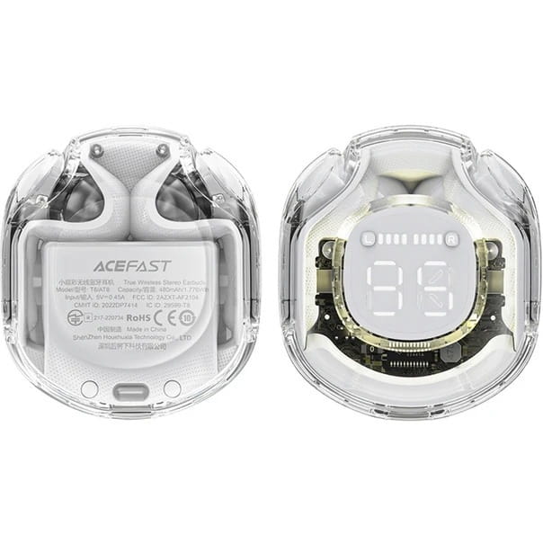 Bluetooth-гарнитура Acefast T8 White Moon (6974316282228)